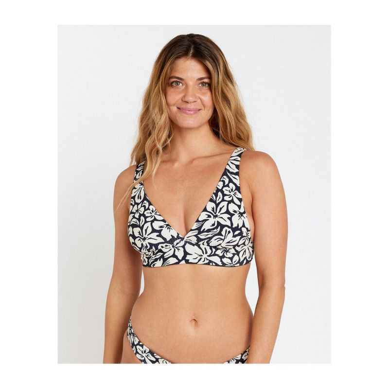 Plavková podprsenka RIP CURL Las Flores Revo Halter, tmavě modrá - Dámské oblečení plavky
