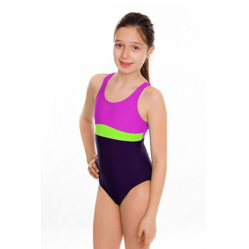 Plavky Aqua-speed Emily Junior růžovo-fialové