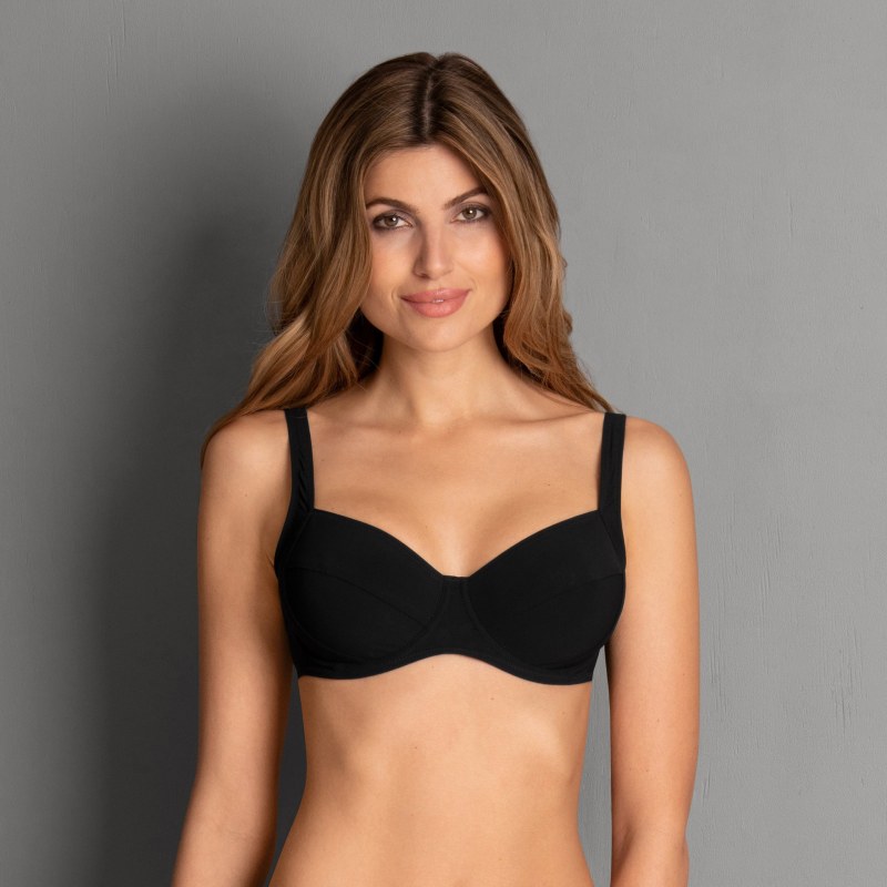 Style Sibel Top Bikini - horní díl 8730-1 černá - RosaFaia - Dámské oblečení plavky