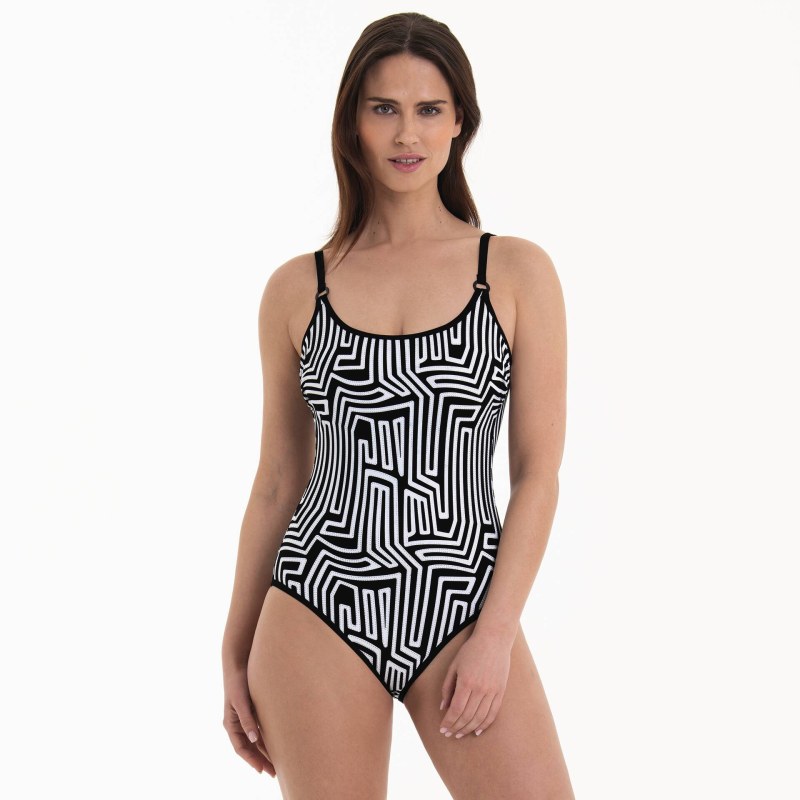 Style Marinet jednodílné plavky 7814 black - RosaFaia