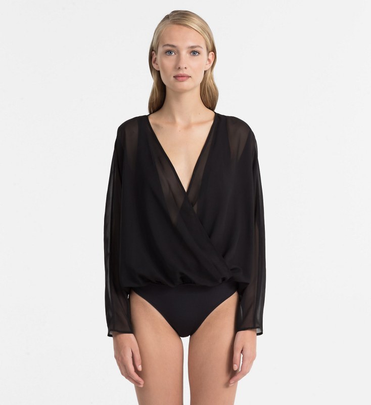 Plážový overál KW0KW00404-001 černá - Calvin Klein - Dámské oblečení plavky plážové oblečení a doplňky
