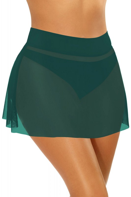 Dámská plážová sukně Skirt 4 D98B - 7 tm. zelená - Self - plážové oblečení a doplňky