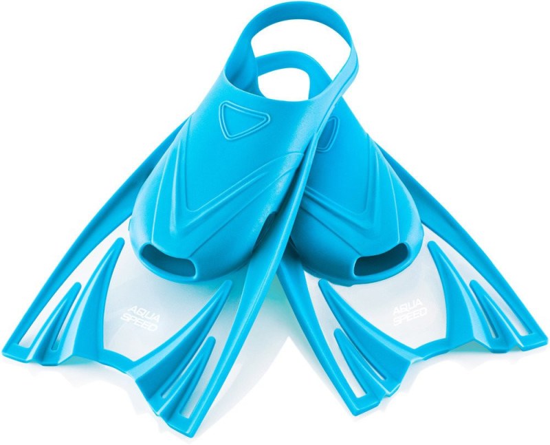 AQUA SPEED Plavecké ploutve Frog Light Blue - Dámské oblečení plavky plážové oblečení a doplňky