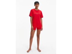 Dámské pyžamo - QS6764E - XMK - Rudá - Calvin Klein 5571108