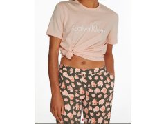 Dámské pyžamové tričko - QS6105E FAL - meruňková - Calvin Klein 5576236