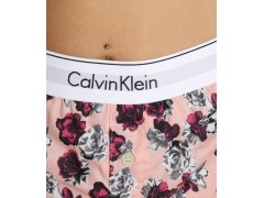 Dámské pyžamové kraťasy QS6080E 1F7 - meruňková/kytičky - Calvin Klein 5522390