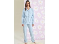 Dámské pyžamo 250016 Světle modrá vzor - Muydemi 6102095