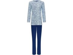 Dámské pyžamo 20232-160-2 modré se vzorem - Pastunette 6214656