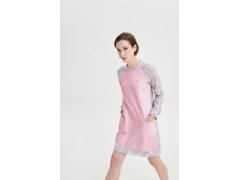 Dámská noční košile s&nbsp;dlouhým rukávem 19166 růžové - Vamp 6389401