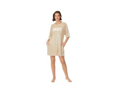 Dámská noční košile YI30013 221 sv. béžová - DKNY