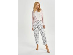 3450 DÁMSKÉ DLOUHÉ PYŽAMO ELLA S-XL