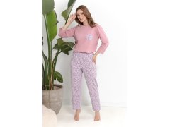 3629 DÁMSKÉ DLOUHÉ PYŽAMO AGNESSA S–XL