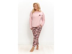 3653 DÁMSKÉ DLOUHÉ PYŽAMO ARDENIA 2XL–3XL