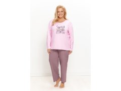3657 DÁMSKÉ DLOUHÉ PYŽAMO SOLENE 2XL–4XL