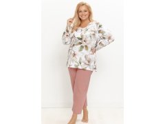 3652 DÁMSKÉ DLOUHÉ PYŽAMO DENISA 2XL–4XL
