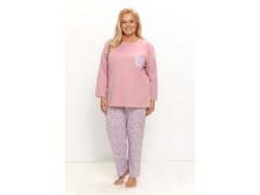 3656 DÁMSKÉ DLOUHÉ PYŽAMO AGNESSA 4XL–6XL