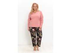 3654 DÁMSKÉ DLOUHÉ PYŽAMO MARIBEL 2XL–3XL