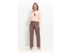3627 DÁMSKÉ DLOUHÉ PYŽAMO LUMI S–XL