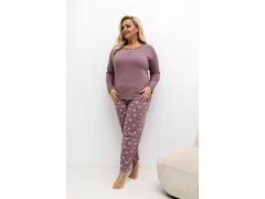 Pohodlná pyžama pro plnoštíhlé model 221185 Forever Pink