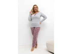 Pohodlná pyžama pro plnoštíhlé model 221187 Forever Pink