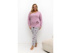 Pohodlná pyžama pro plnoštíhlé model 221188 Forever Pink