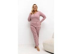 Pohodlná pyžama pro plnoštíhlé model 221193 Forever Pink
