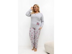 Pohodlná pyžama pro plnoštíhlé model 221194 Forever Pink