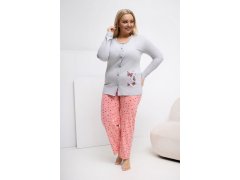 Pohodlná pyžama pro plnoštíhlé model 223305 Forever Pink