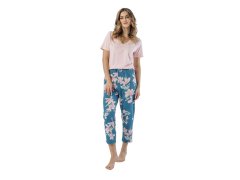 Pyžamo Leveza 1577 Celeste kr/r M-2XL 7228802