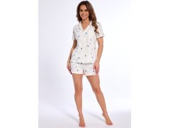 Pyžamo Cornette 346/310 Love kr/r S-2XL dámské rozepínací 7228780