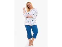 Cornette 732/452 Amelia 2 3/4 3XL-5XL dámské pyžamo