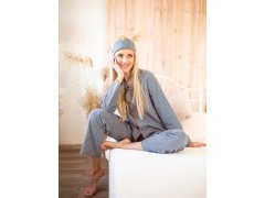Pyžamo Key LNS 429 B25 long/r S-XL dámské rozepínací