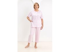 Pyžamo Regina 738 cr/r 2XL-3XL W26 dámské rozepínací