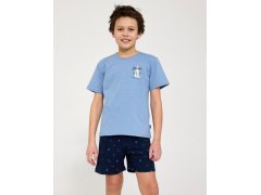 Pyžamo Cornette Young Boy 790/127 Pacific kr/r 134-164