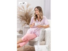 Pyžamo Leveza 1758 Odetta kr/r 3XL-4XL