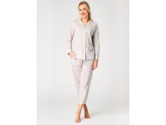 Pyžamo Key LNS 879 A26 cr/r 2XL-3XL zip-up