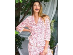 Pyžamo Key LNS 566 A26 kr/r S-XL na zip