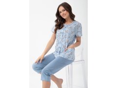 Pyžamo Luna 1304 kr/r M-XL L26 rozepínací