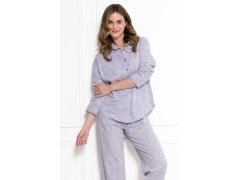 Pyžamo Leveza 1784 Marcelina, dlouhé rukávy, velikosti S–XL, rozepínací