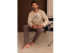 Pyžamo Regina 6008 dlouhé rukávy, velikosti M–3XL, Z26