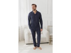 Pyžamo Taro 3616 Arturo, dlouhé rukávy, velikosti M–2XL, Z26, rozepínací