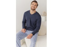Pyžamo Taro 3670 Dorian, dlouhé rukávy, velikosti 5XL–6XL, Z26