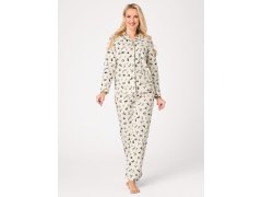 Pyžamo Key LNS 921 B26, dlouhé rukávy, velikosti XS–XL, zapínací