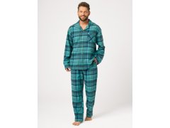 Pyžamo Key MNS 048 B26 dlouhé rukávy, velikosti M–2XL, rozepínací