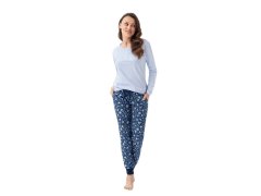 Dámské pyžamo Luna 334 long/r 3XL 7228236