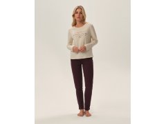 Henderson Dámské pyžamo 42709 Freja long/r S-2XL 7228296