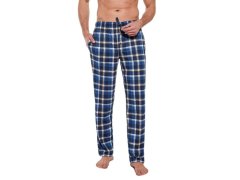 Pyžamové kalhoty Willy modré káro 6549205