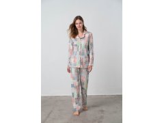 Vamp - Dvoudílné dámské pyžamo - Gil 17526 - Vamp 5804643