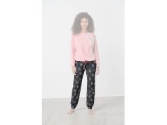 Dámské pyžamové kalhoty Printed Cuffed Pants 17933 - Vamp 5783273
