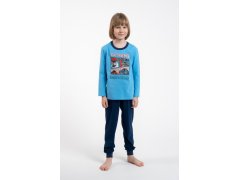 Chlapecké pyžamo, dlouhé rukávy, dlouhé kalhoty - modrá/námořnická modrá 6585963